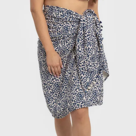 Pack Toalha Pareo + Bolsa Aladero azul