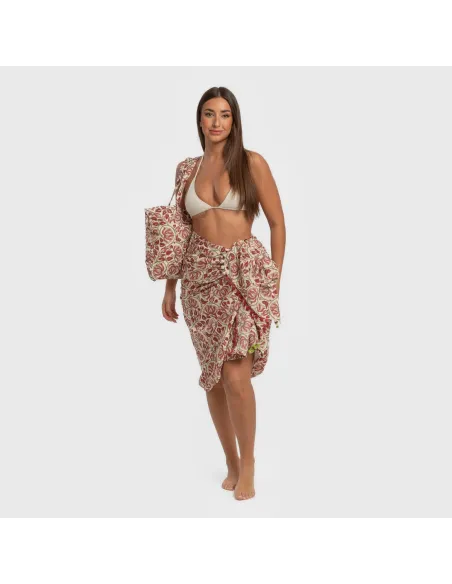 Pack Toalha Pareo + Bolsa Venus marsala