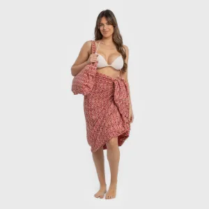 Pack Toalha Pareo + Bolsa Eloina marsala 2