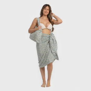 Pack Toalha Pareo + Bolsa Eloina água marinha 2