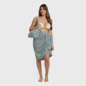 Pack Toalha Pareo + Bolsa Dulcinea água marinha 2