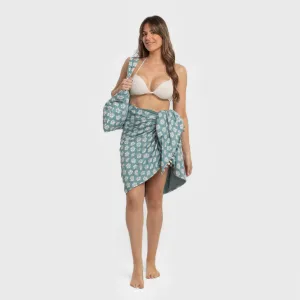 Pack Toalha Pareo + Bolsa Albena água marinha 2