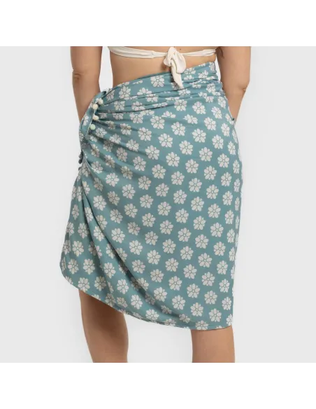 Pack Toalha Pareo + Bolsa Albena água marinha