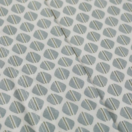 Jogo de lençóis algodão percal Dune azul indigo