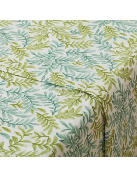 Jogo de lençóis algodão percal Zafra verde Jogo de lençóis algodão percal Zafra verde