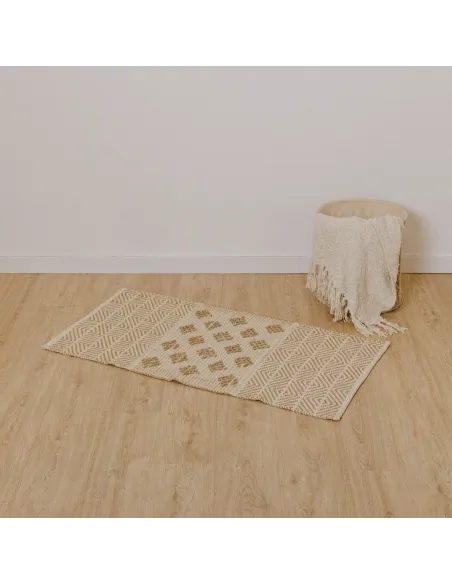 Tapete algodão jute Vicenzo natural Tapete algodão jute Vicenzo natural