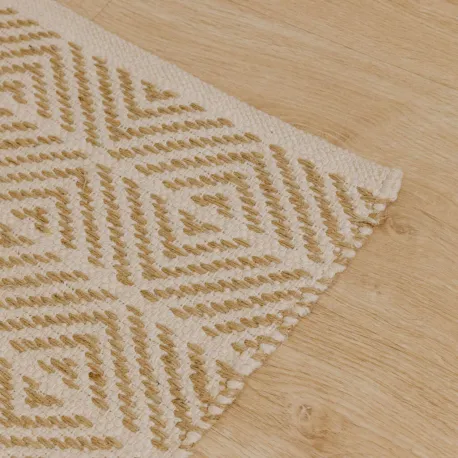 Tapete algodão jute Vicenzo natural