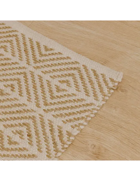 Tapete algodão jute Vicenzo natural Tapete algodão jute Vicenzo natural