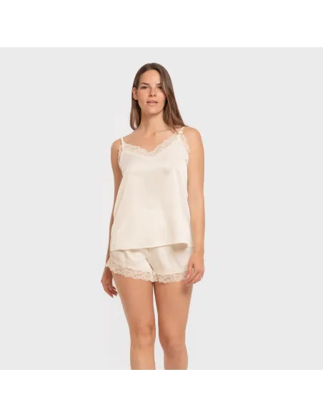 Pijama alças mulher Saten Friday liso Pijama alças mulher Saten Friday liso