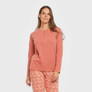 Pijama algodão Mesalia marsala