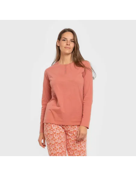 Pijama algodão Mesalia marsala Pijama algodão Mesalia marsala