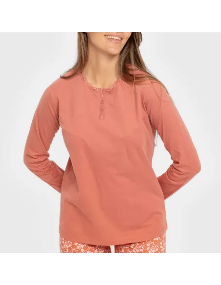 Pijama algodão Mesalia marsala Pijama algodão Mesalia marsala