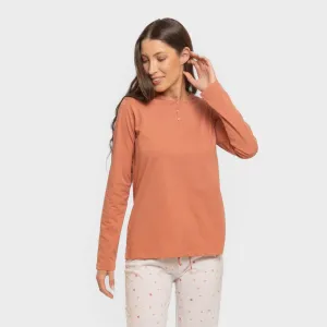 Pijama algodão Condy ocre - caldera