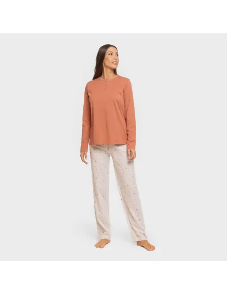 Pijama algodão Condy ocre - caldera Pijama algodão Condy ocre - caldera