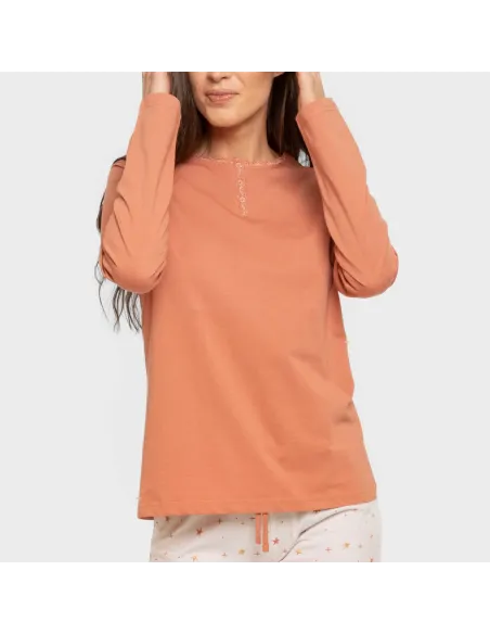 Pijama algodão Condy ocre - caldera Pijama algodão Condy ocre - caldera