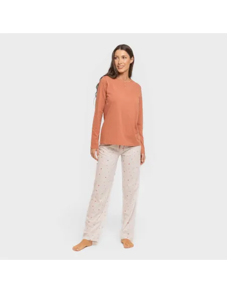 Pijama algodão Condy ocre - caldera Pijama algodão Condy ocre - caldera