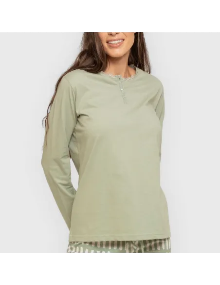 Pijama algodão Lemonade verde keike Pijama algodão Lemonade verde keike