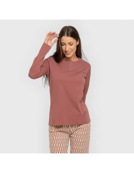 Pijama algodão Eucalipto malva rosa Pijama algodão Eucalipto malva rosa