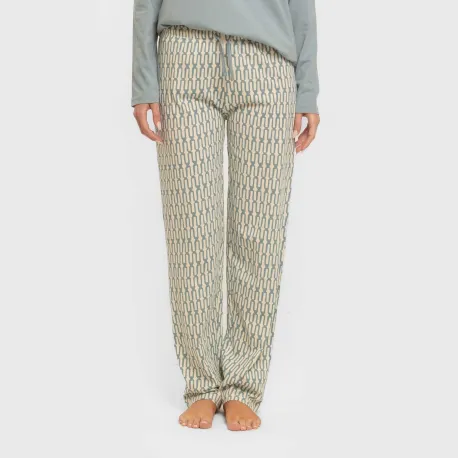 Pijama algodão Eucalipto azul celeste