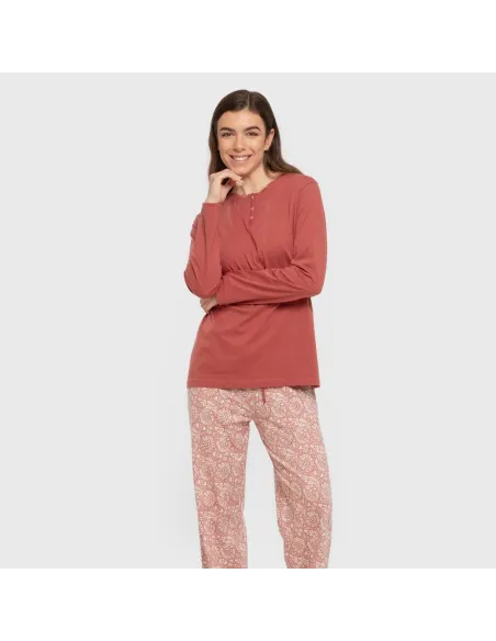 Pijama algodão Rastberry rosa Pijama algodão Rastberry rosa