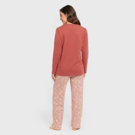 Pijama algodão Rastberry rosa
