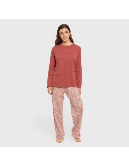 Pijama algodão Rastberry rosa Pijama algodão Rastberry rosa