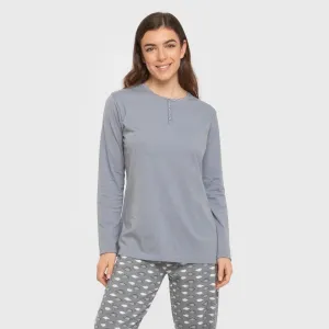 Pijama algodão Ocean azul indigo
