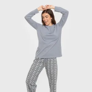 Pijama algodão Ocean azul indigo 2