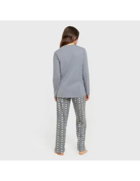 Pijama algodão Ocean azul indigo Pijama algodão Ocean azul indigo