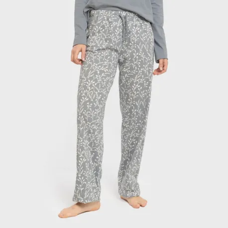 Pijama algodão Lauri azul indigo