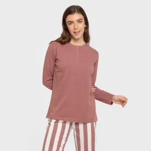 Pijama algodão Raya Elvis malva rosa