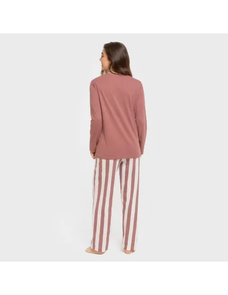 Pijama algodão Raya Elvis malva rosa Pijama algodão Raya Elvis malva rosa