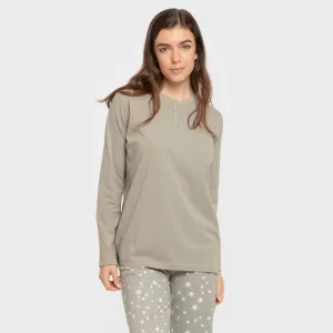 Pijama algodão Estrellita verde seco