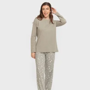 Pijama algodão Estrellita verde seco 2