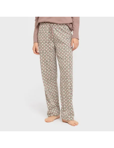 Pijama algodão Narciso beringela seco Pijama algodão Narciso beringela seco