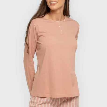 Pijama algodão Raya Marsella rosa keike