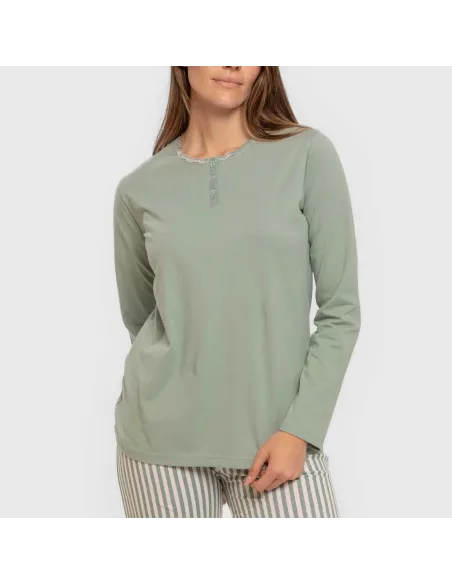 Pijama algodão Raya Kodac verde keike Pijama algodão Raya Kodac verde keike