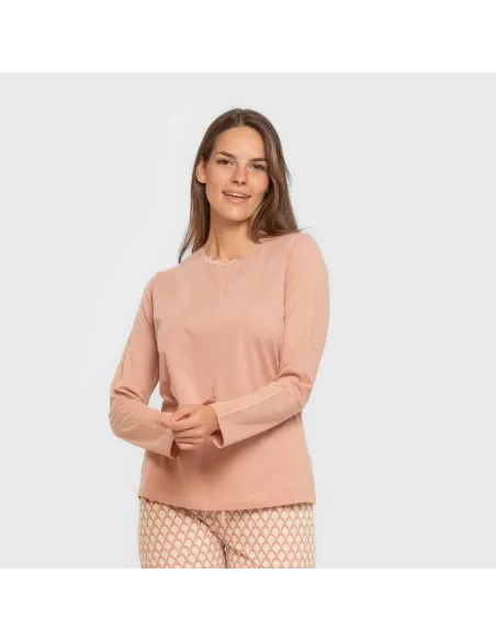 Pijama algodão Dunia rosa keike Pijama algodão Dunia rosa keike