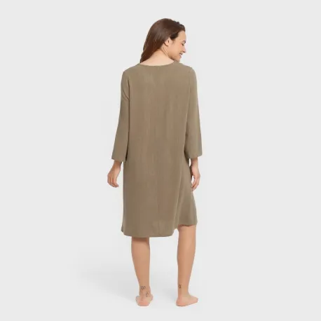Túnica linho mulher lisa