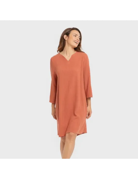 Túnica linho mulher lisa