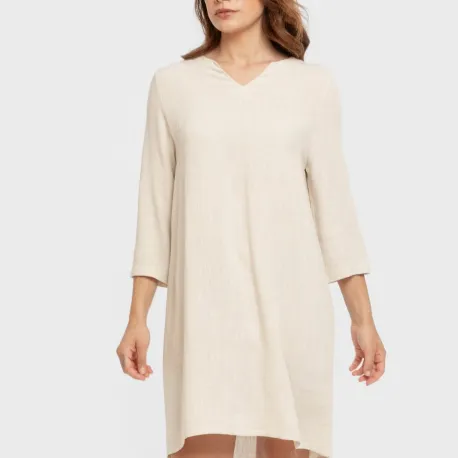 Túnica linho mulher lisa