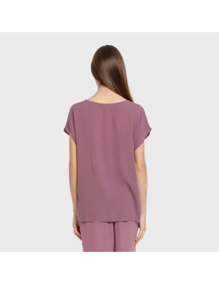 Camisola manga fluída viscosa bambula lisa