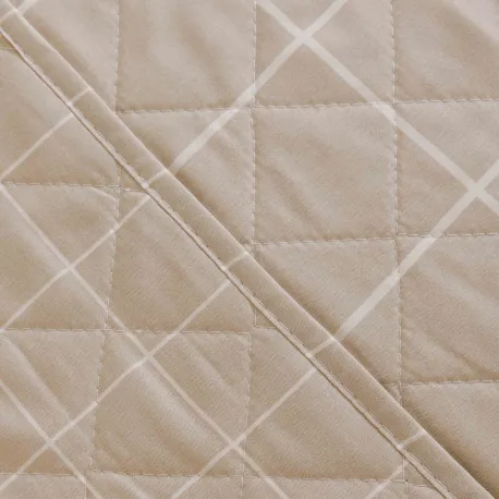 Colcha bouti Cuadro Uceda arena