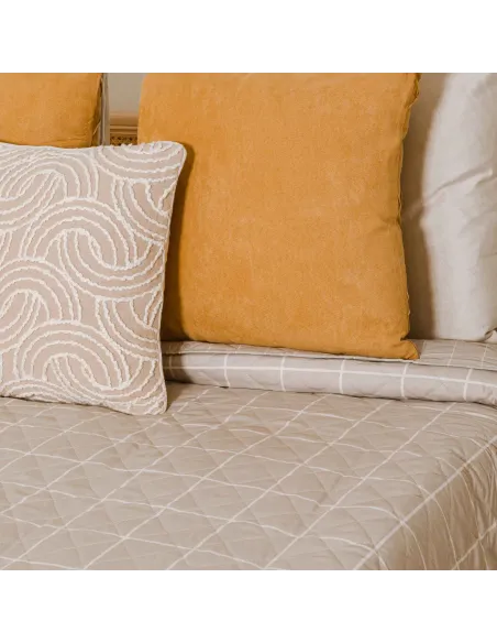 Colcha bouti Cuadro Uceda arena Colcha bouti Cuadro Uceda arena