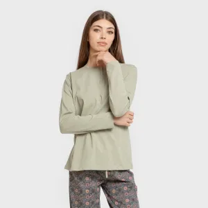 Pijama algodão Gabi verde claro