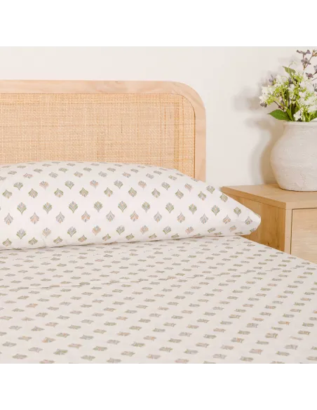 Jogo de lençóis algodão Alhambra verde Jogo de lençóis algodão Alhambra verde