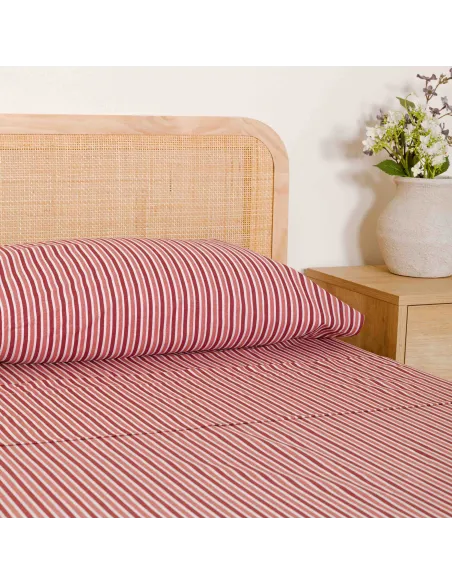 Jogo de lençóis algodão Raya Brooke rosa Jogo de lençóis algodão Raya Brooke rosa