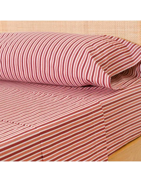 Jogo de lençóis algodão Raya Brooke rosa Jogo de lençóis algodão Raya Brooke rosa