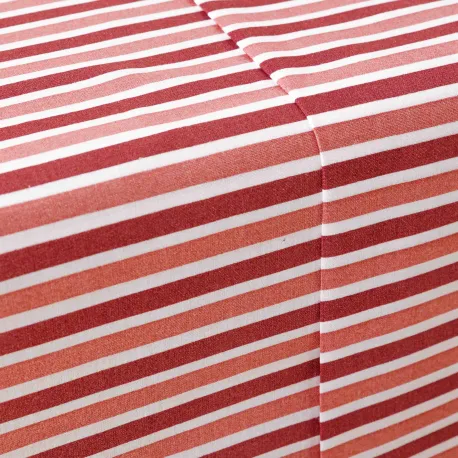 Jogo de lençóis algodão Raya Brooke rosa