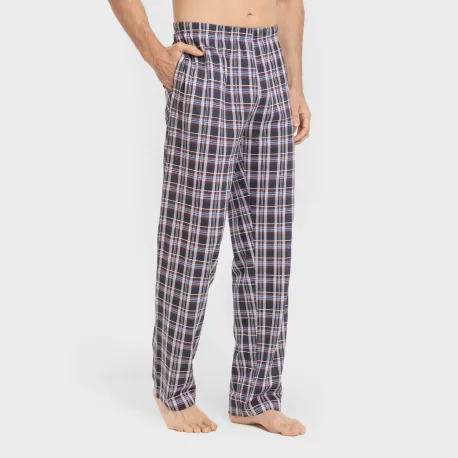 Pijama algodão homem Cuadro Edison bordô